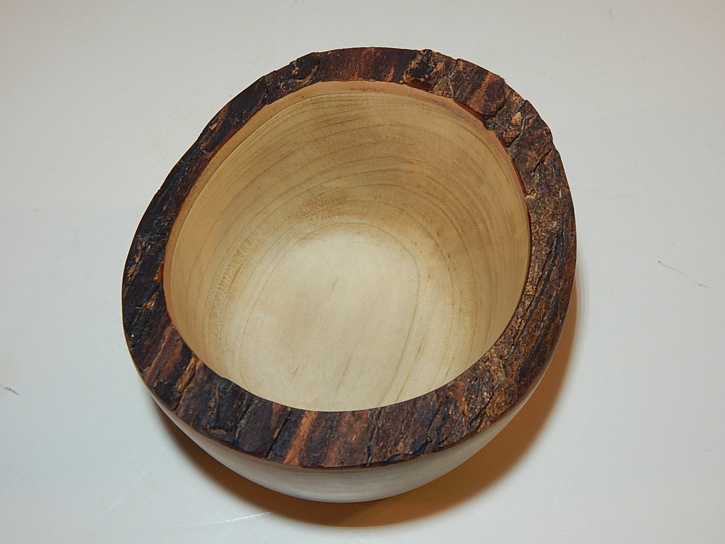 Maple Wood Bowl, Live Bark Edge, Handmade, Artisan Crafted