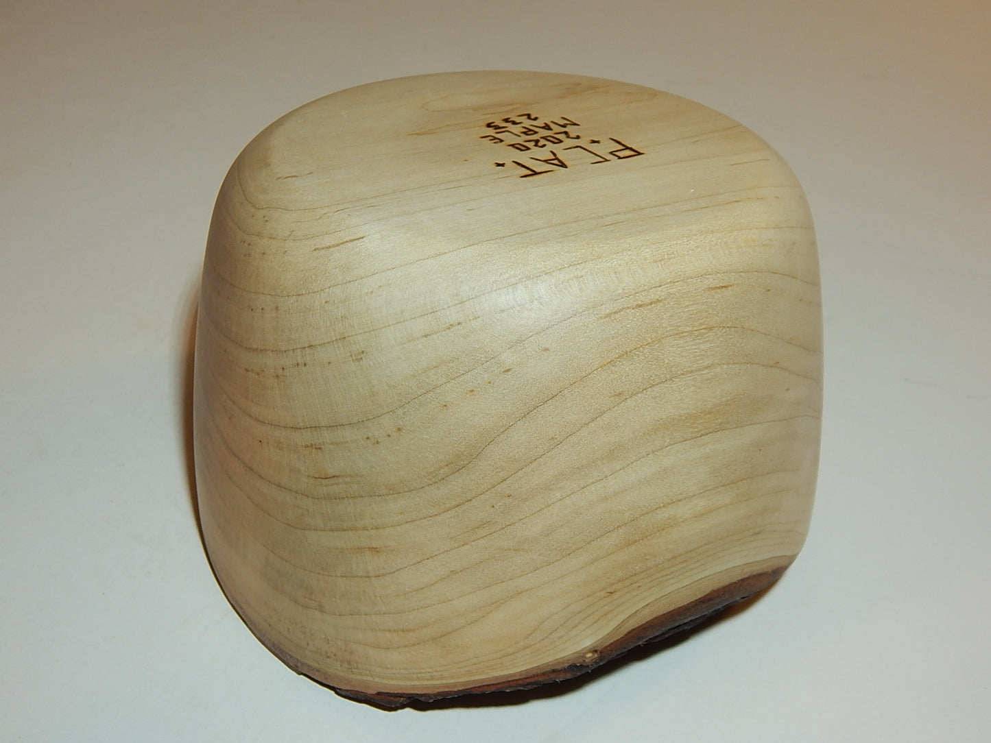 Maple Wood Bowl, Live Bark Edge, Handmade, Artisan Crafted