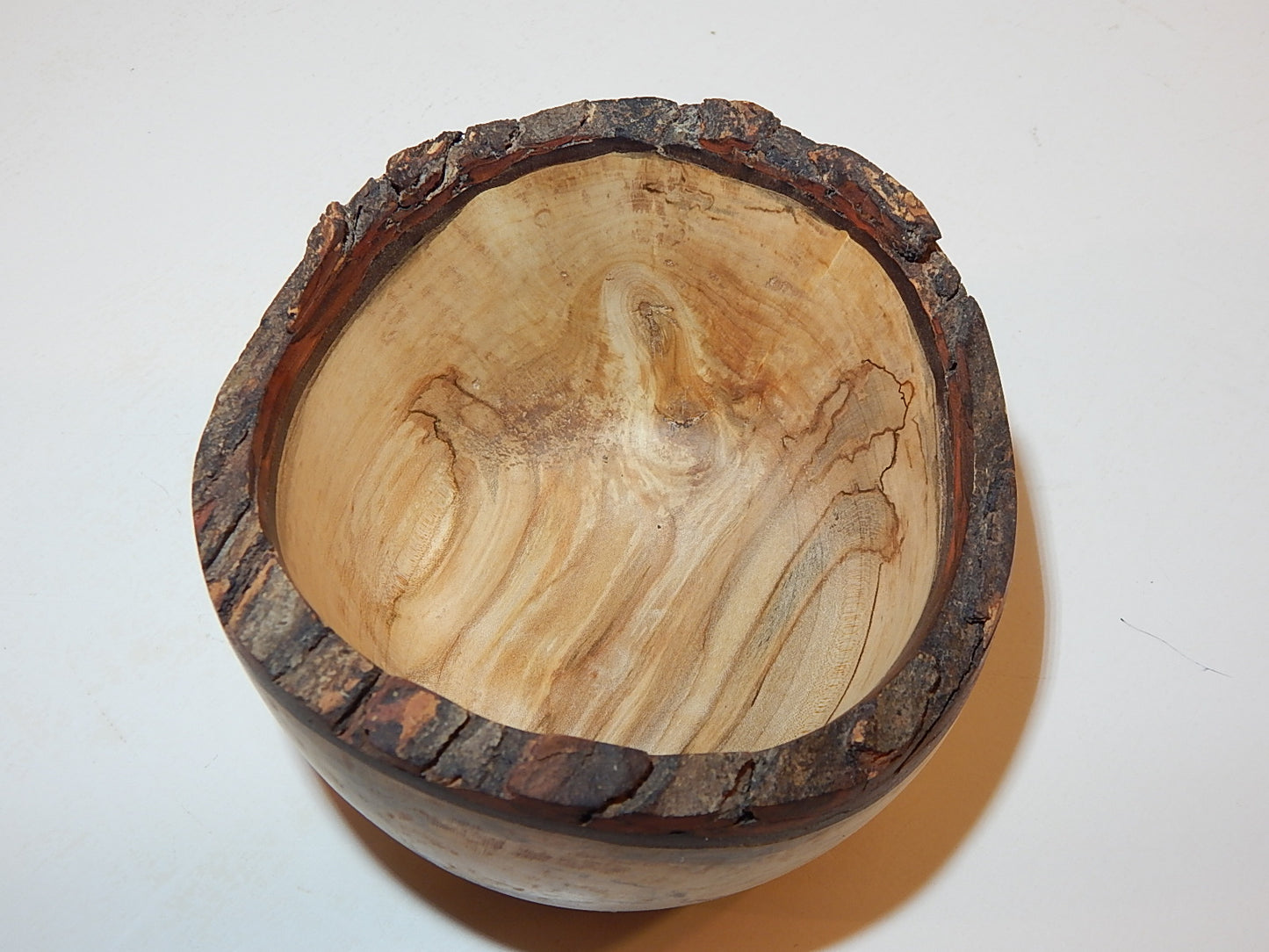 Maple Wood Bowl, Live Bark Edge, Handmade, Artisan Crafted