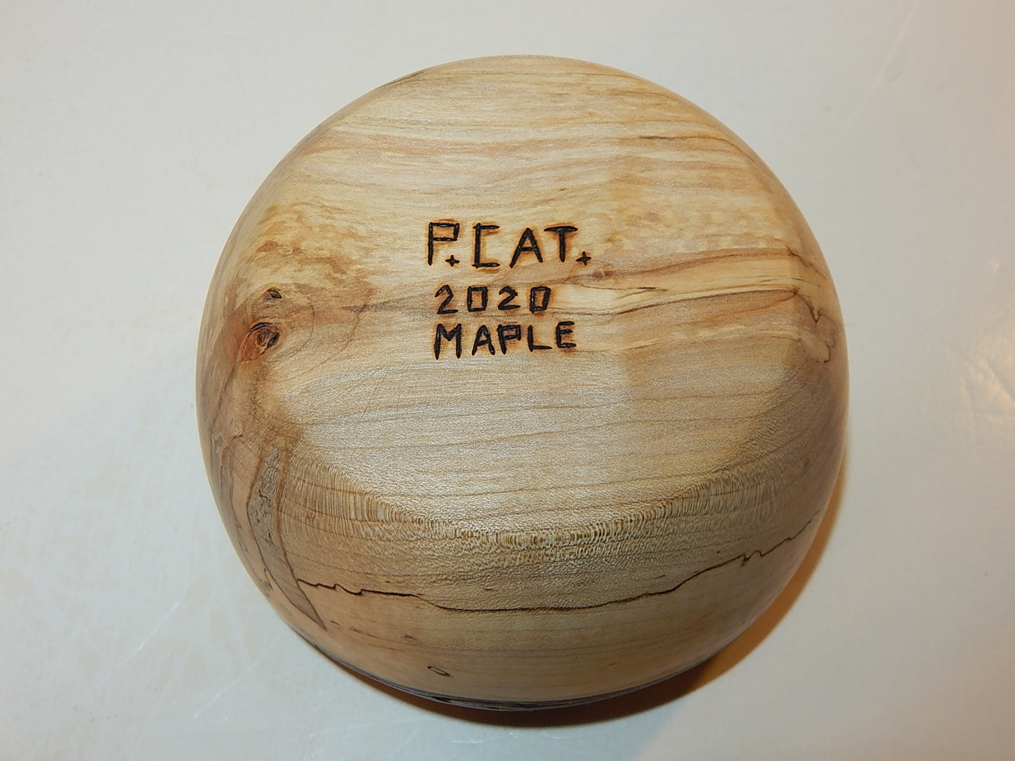 Maple Wood Bowl, Live Bark Edge, Handmade, Artisan Crafted