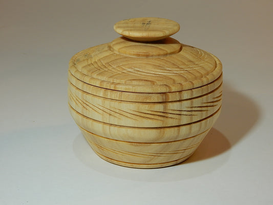 Tulip Poplar Wood Bowl with Lid, Handmade, Artisan Crafted