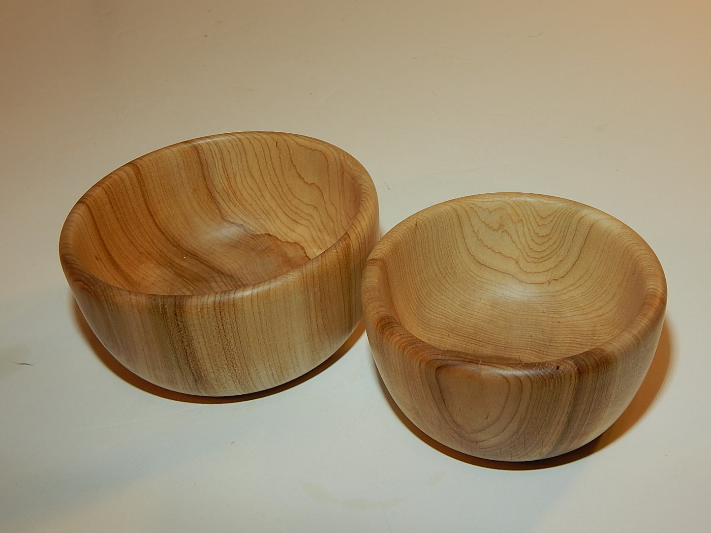 Two Maple Bowl Set, Handmade Lathe Turned, Artisan Crafted