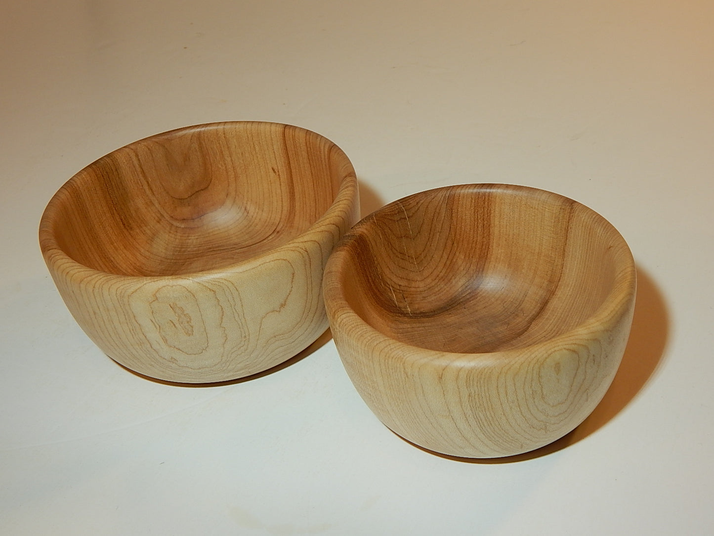 Two Maple Bowl Set, Handmade Lathe Turned, Artisan Crafted