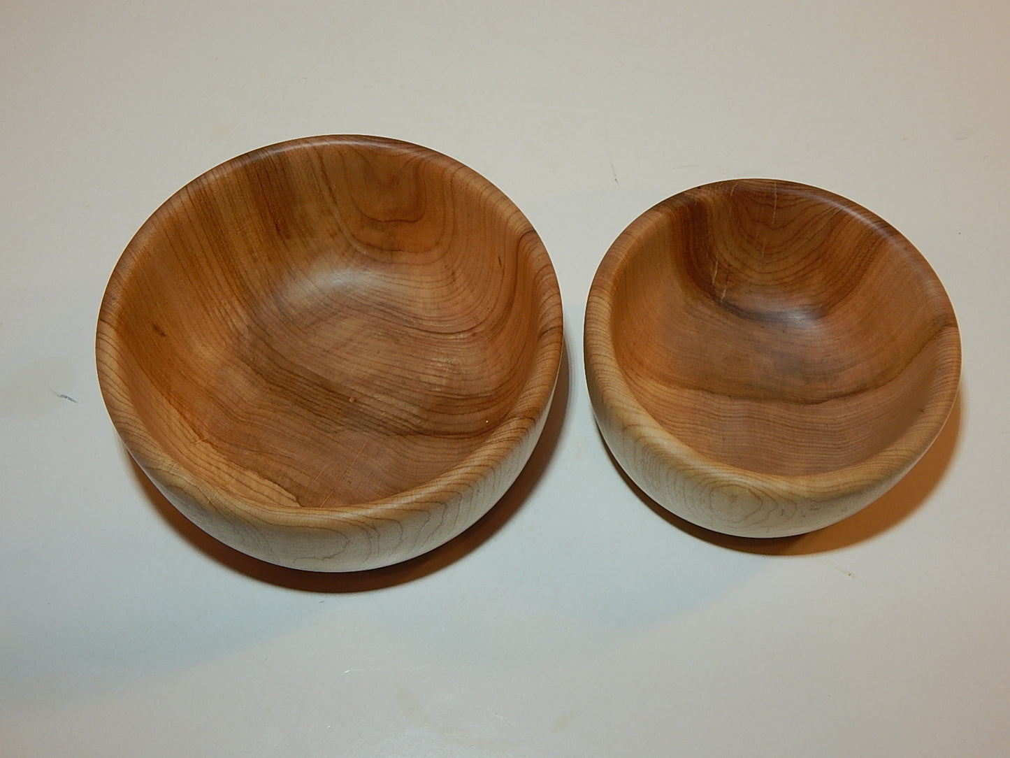 Two Maple Bowl Set, Handmade Lathe Turned, Artisan Crafted