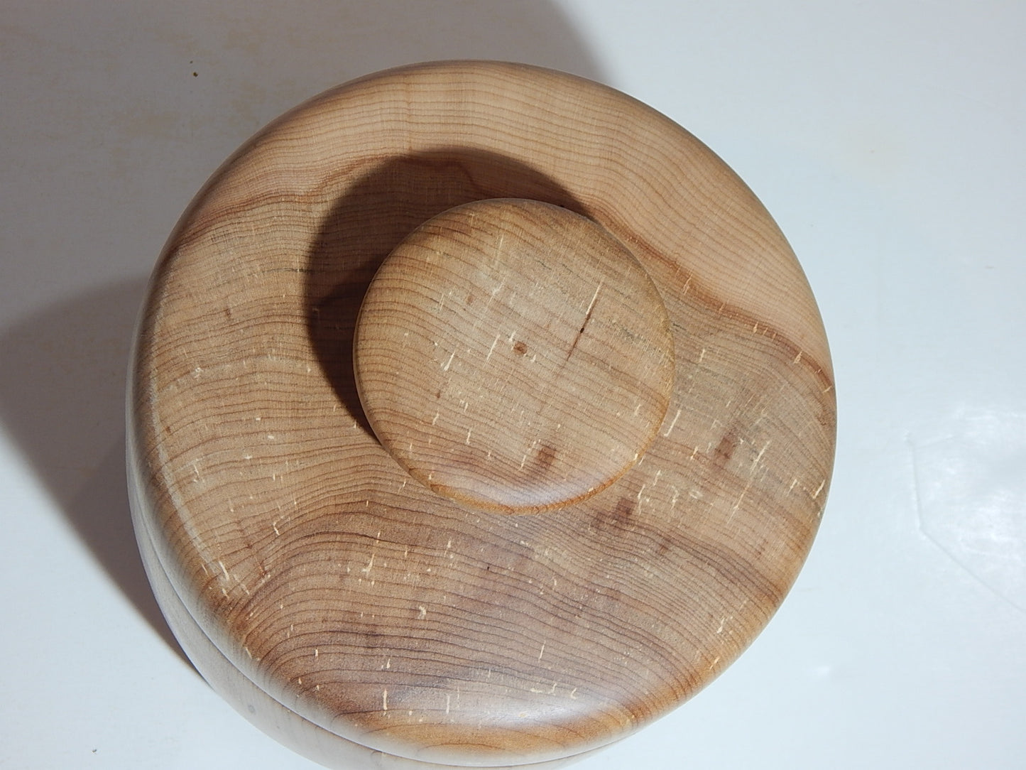 Maple Bowl with Lid, Handmade Lathe Turned Box, Artisan Crafted