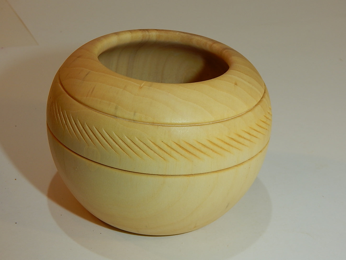 Tulip Poplar Wood Bowl, Handmade, Artisan Crafted