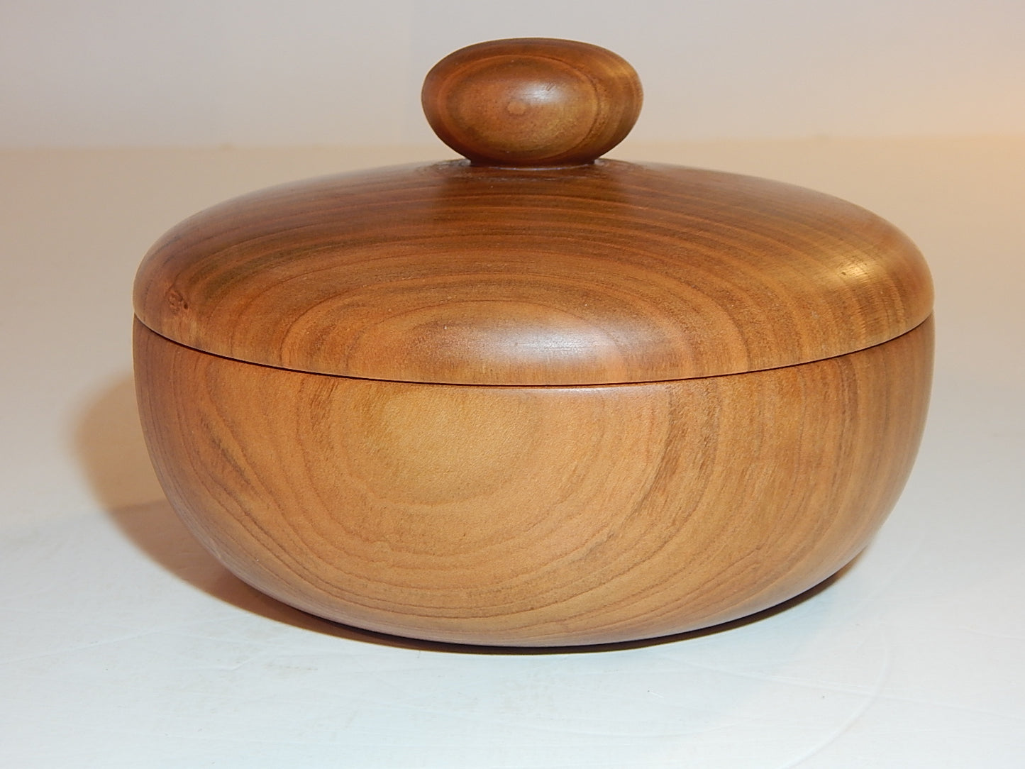 Wild Cherry Bowl with Lid, Handmade Lathe Turned Box, Artisan Crafted