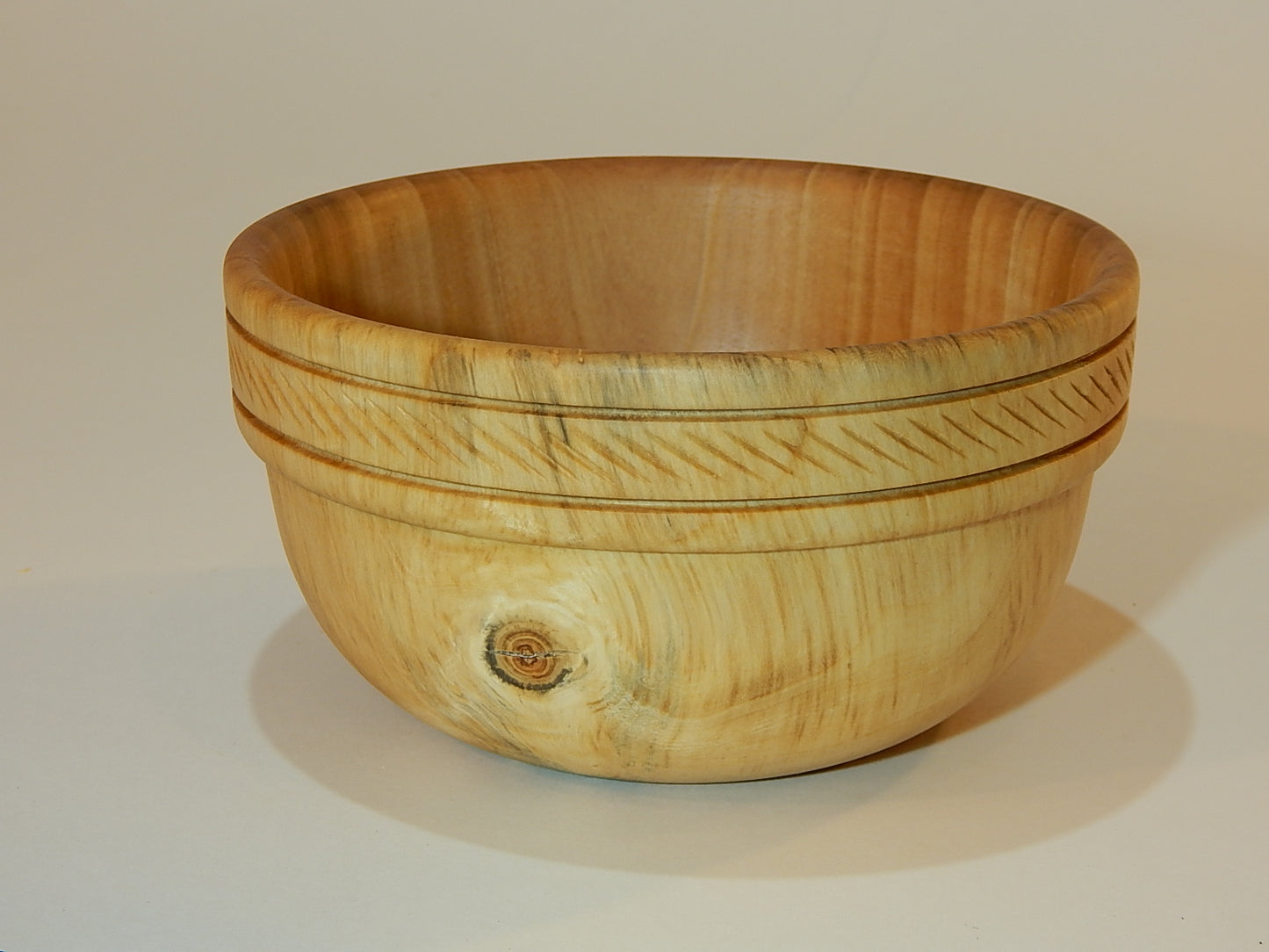 Tulip Poplar Wood Bowl, Handmade, Artisan Crafted