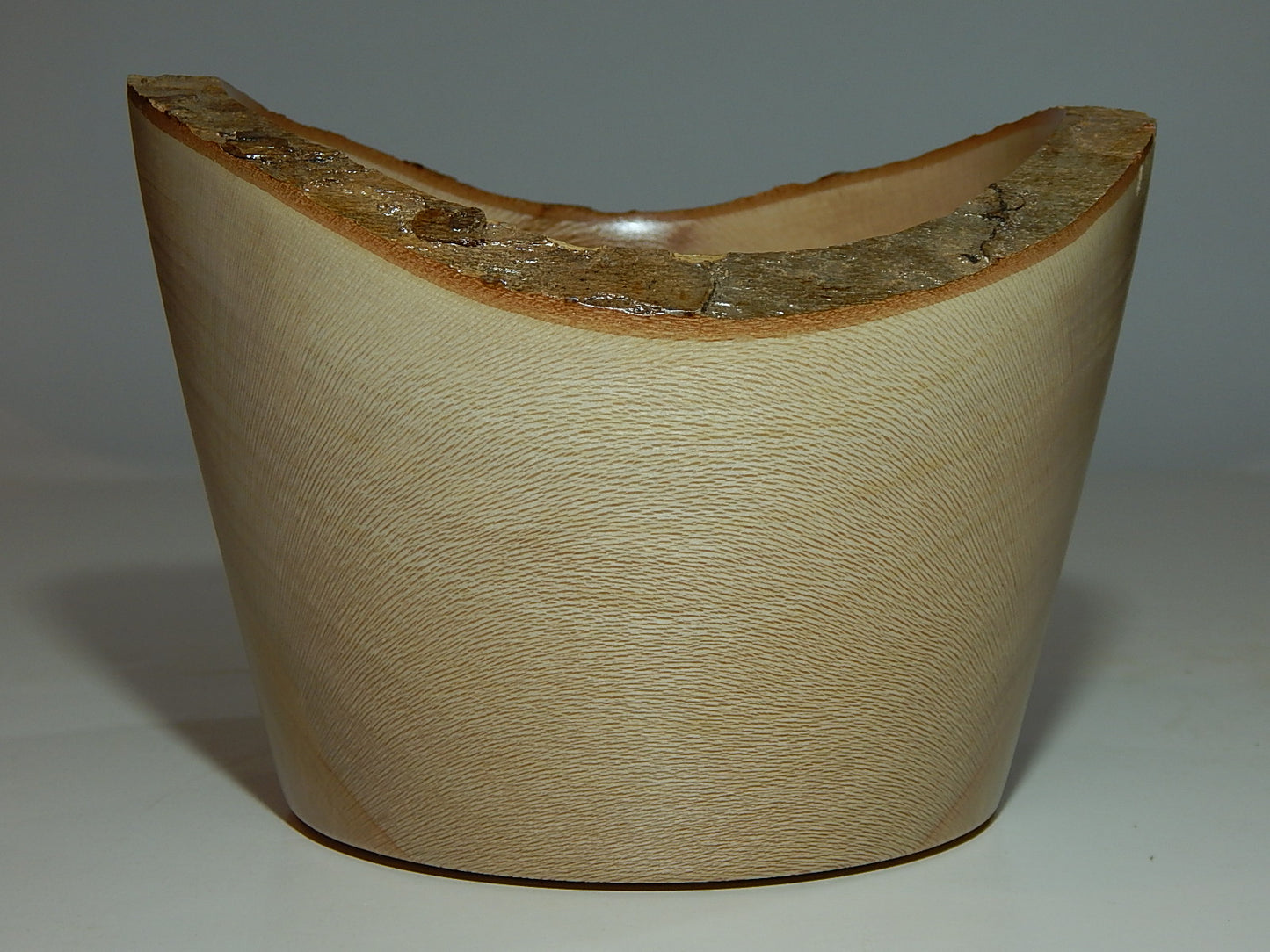 Sycamore Wood Bowl, Live Bark Edge, Handmade, Artisan Crafted