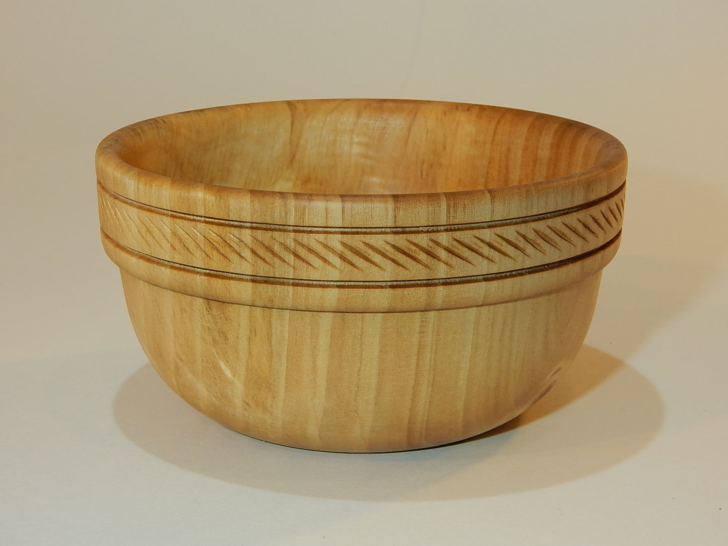 Tulip Poplar Wood Bowl, Handmade, Artisan Crafted