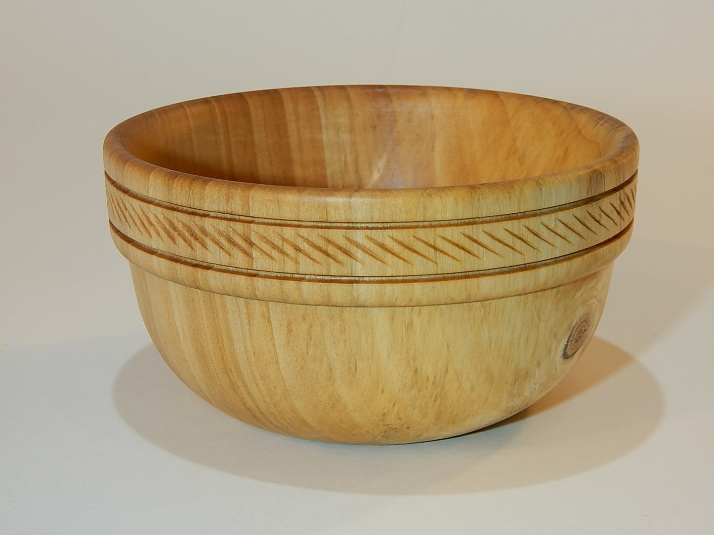 Tulip Poplar Wood Bowl, Handmade, Artisan Crafted