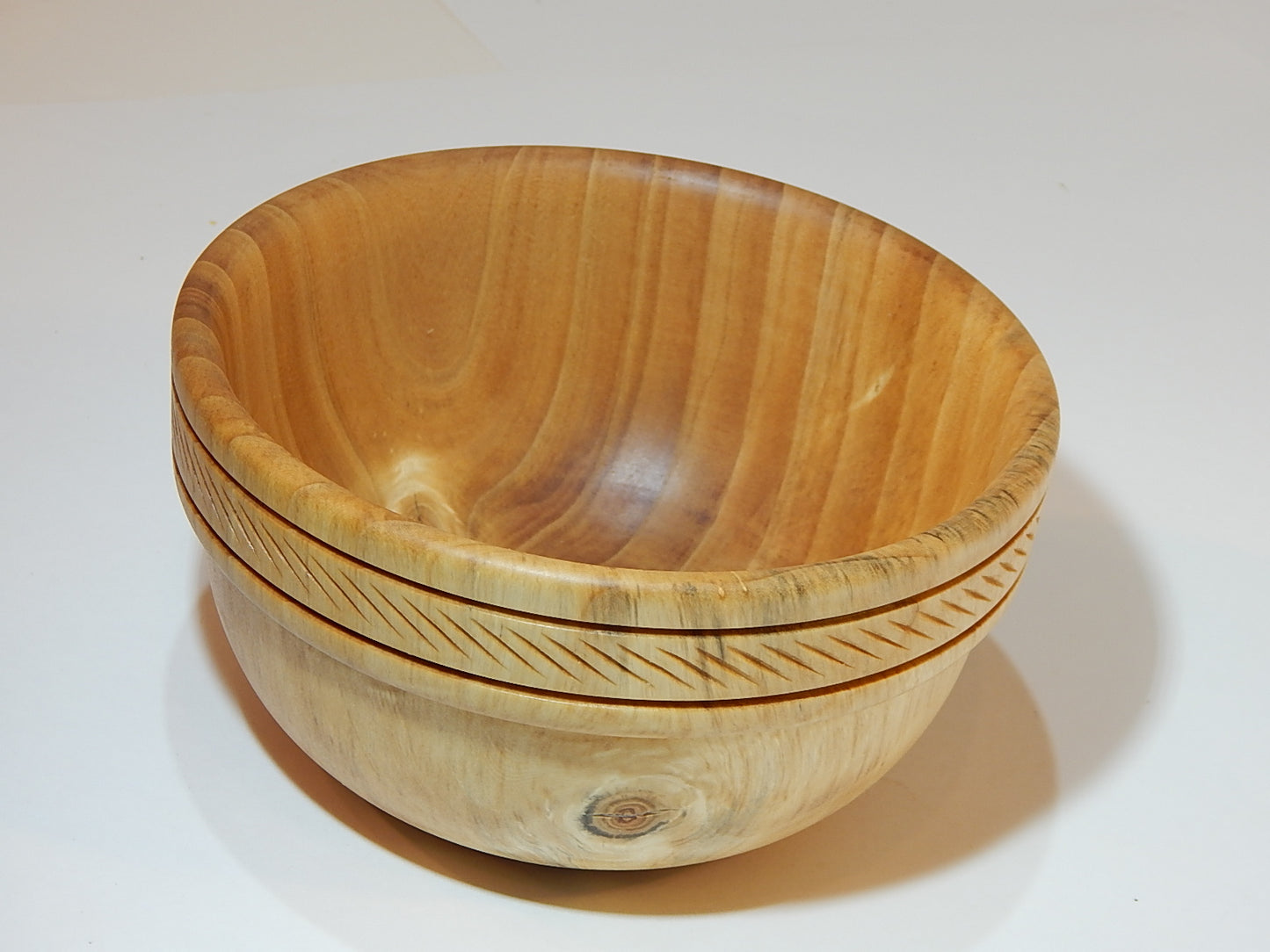 Tulip Poplar Wood Bowl, Handmade, Artisan Crafted