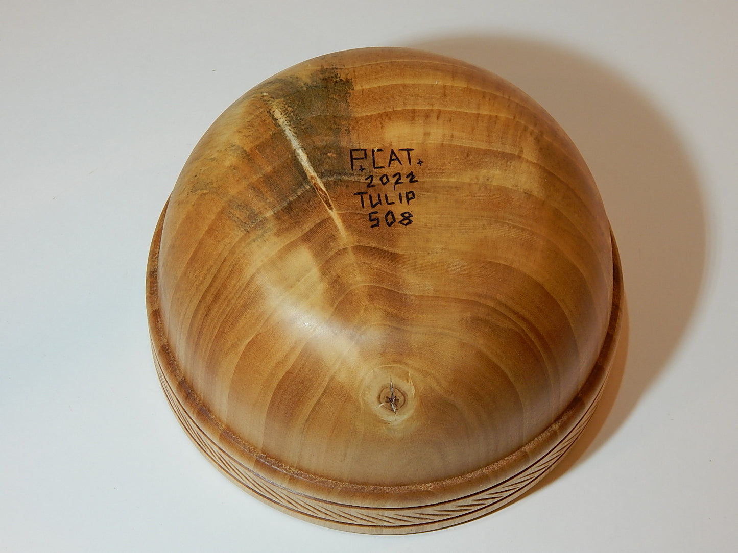 Tulip Poplar Wood Bowl, Handmade, Artisan Crafted