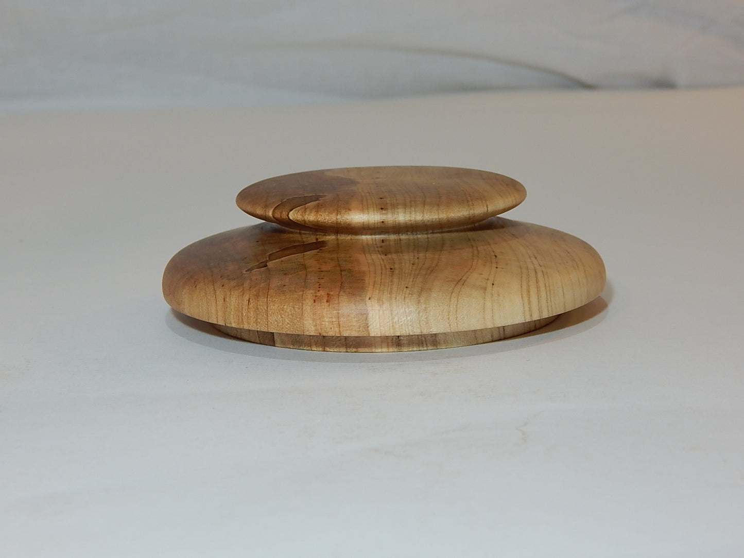 Maple Bowl with Lid, Handmade Lathe Turned Box, Artisan Crafted