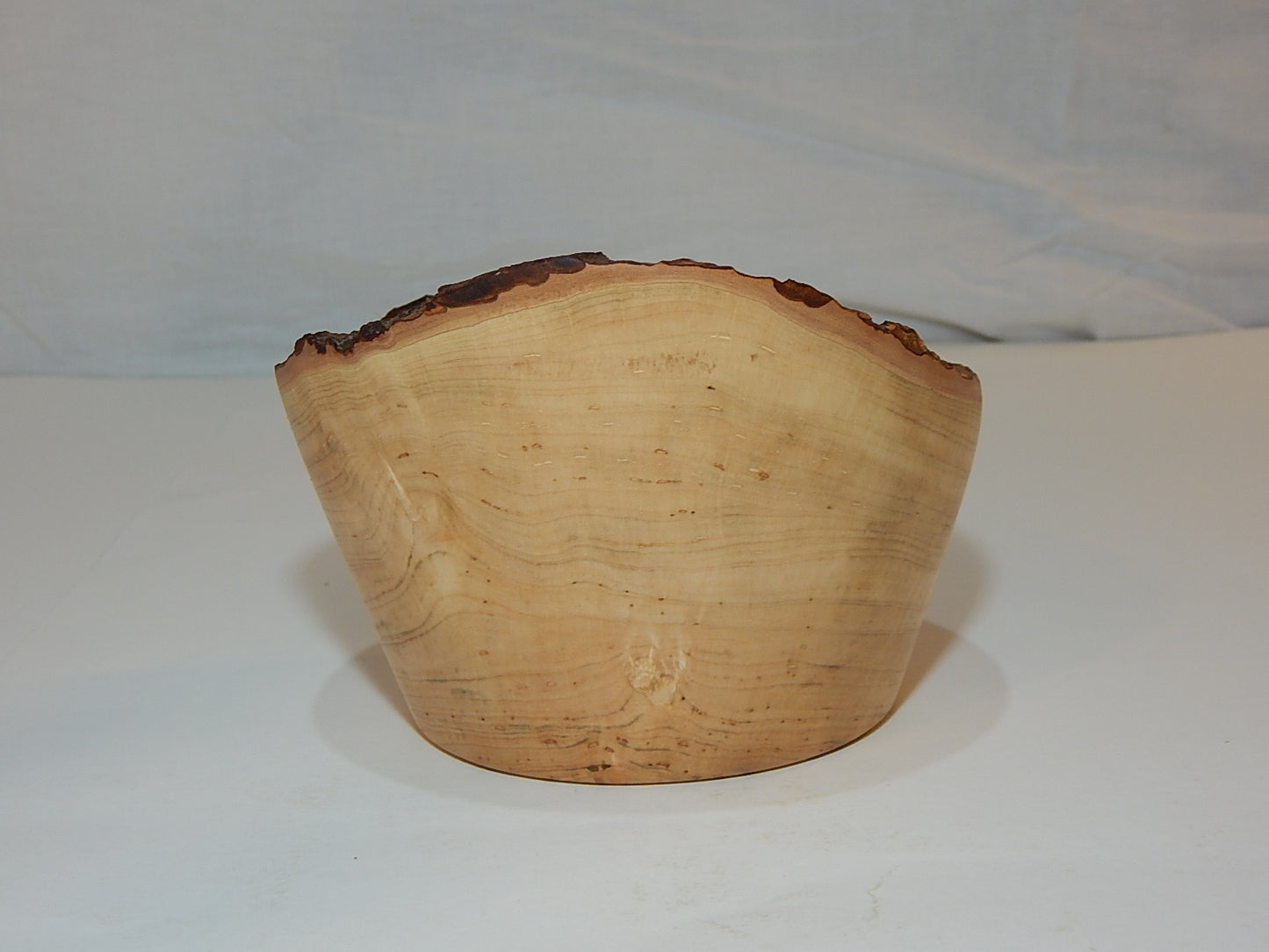 Maple Wood Bowl, Live Bark Edge, Handmade, Artisan Crafted