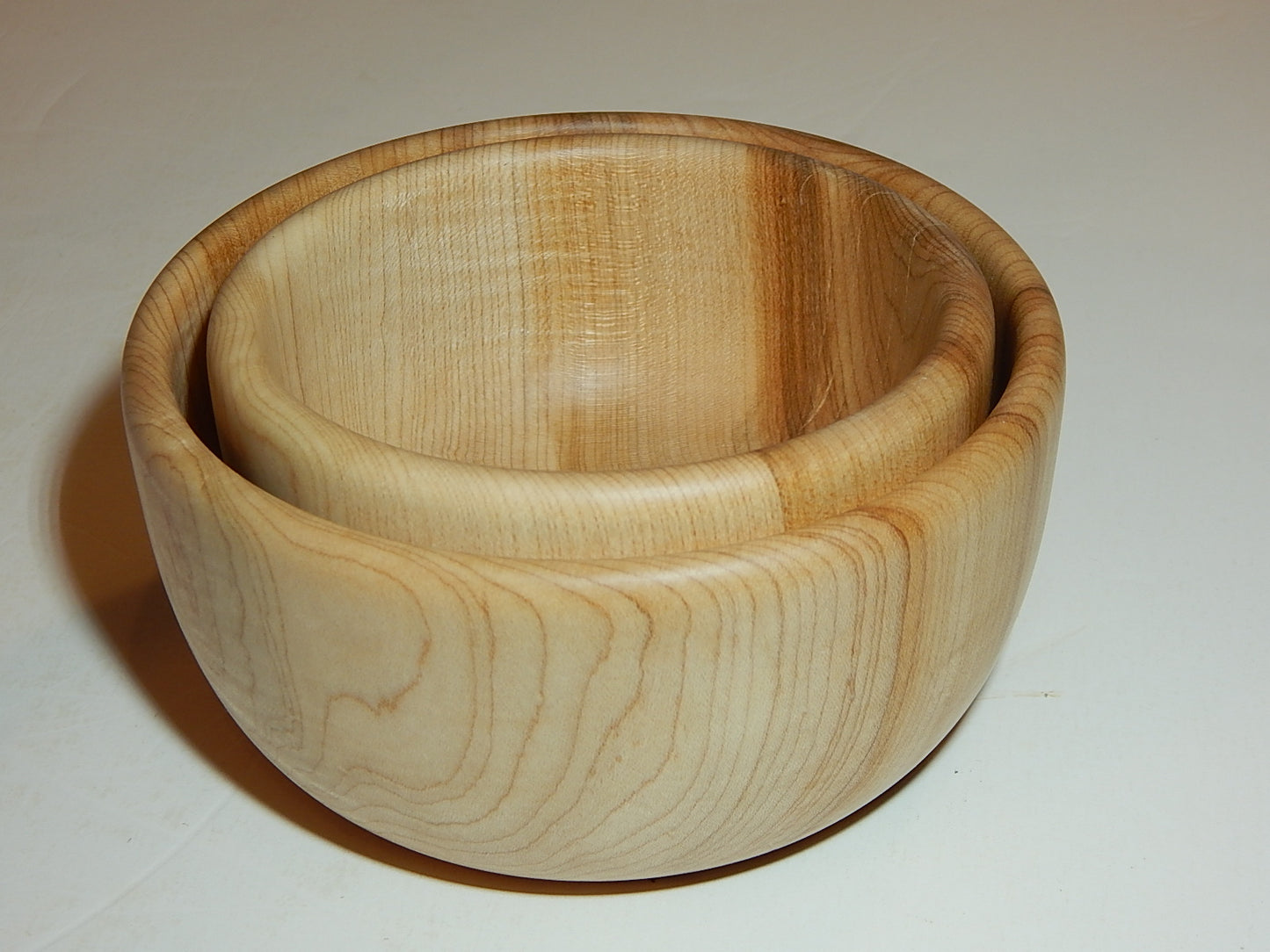 Two Maple Bowl Set, Handmade Lathe Turned, Artisan Crafted