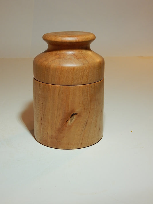 Wild Cherry Bowl with Lid, Handmade Lathe Turned Box, Artisan Crafted