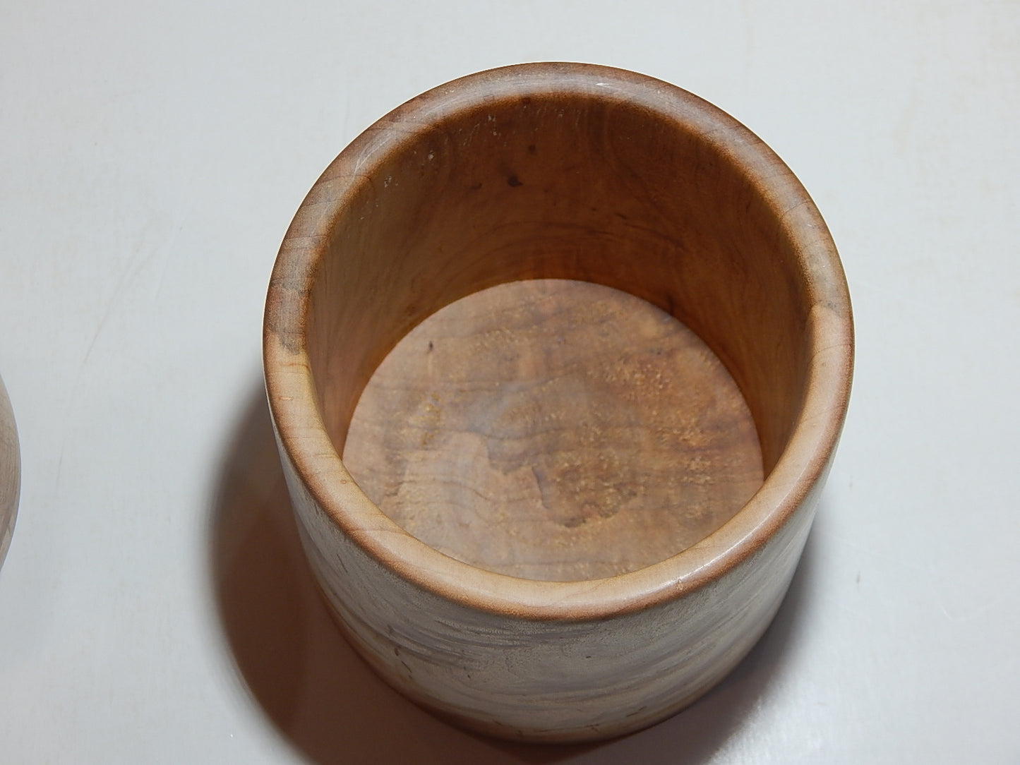 Maple Bowl with Lid, Handmade Lathe Turned Box, Artisan Crafted