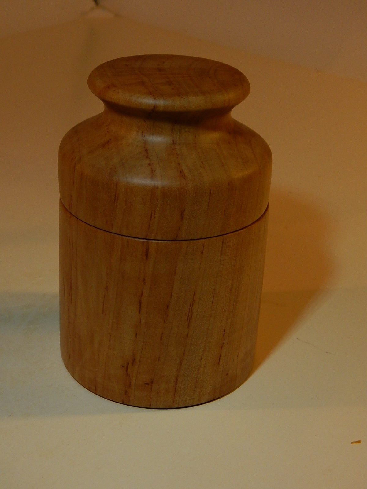 Wild Cherry Bowl with Lid, Handmade Lathe Turned Box, Artisan Crafted