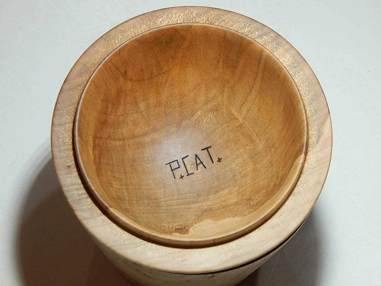 Maple Bowl with Lid, Handmade Lathe Turned Box, Artisan Crafted