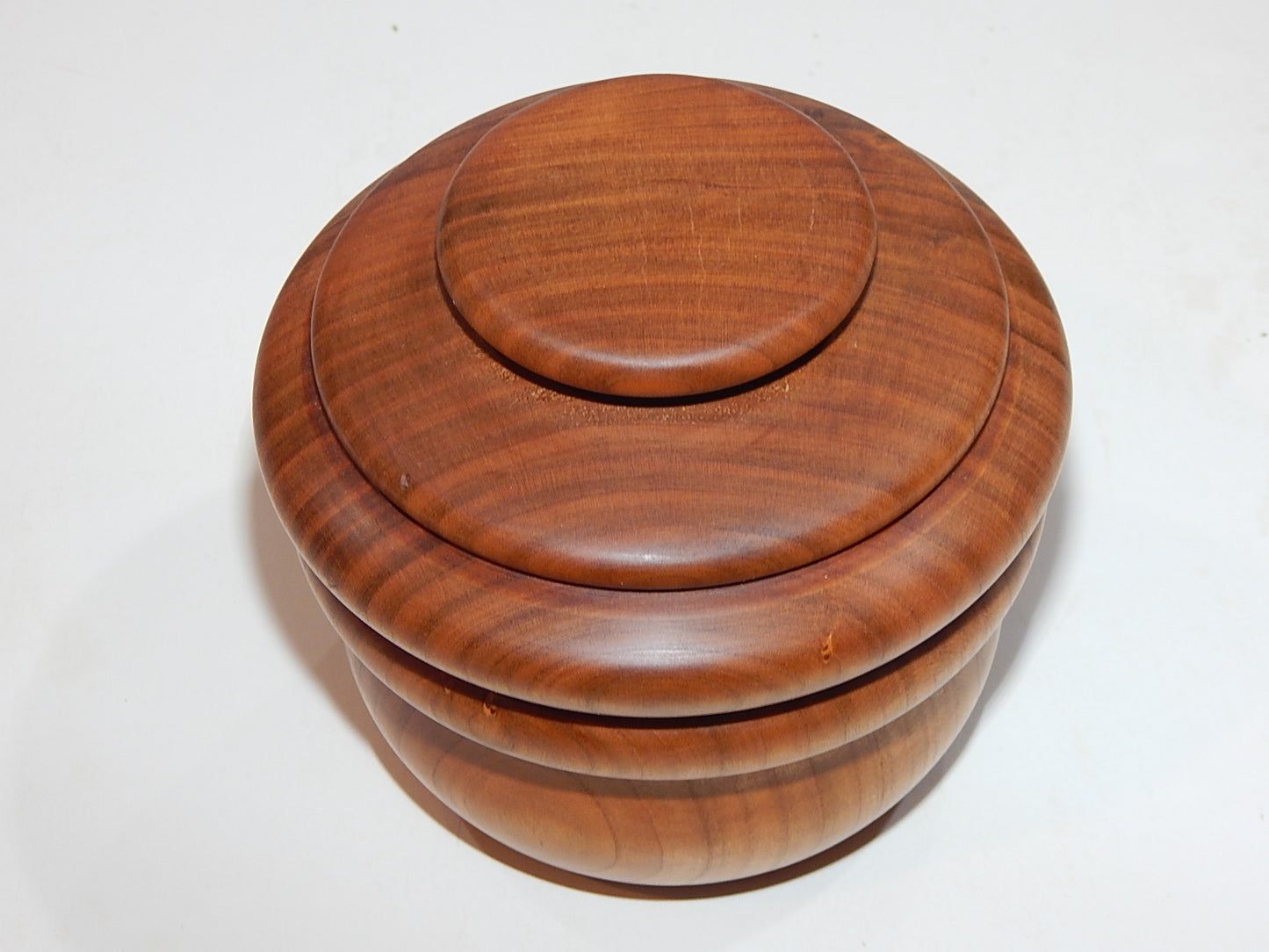 Wild Cherry Bowl with Lid, Handmade Lathe Turned Box, Artisan Crafted