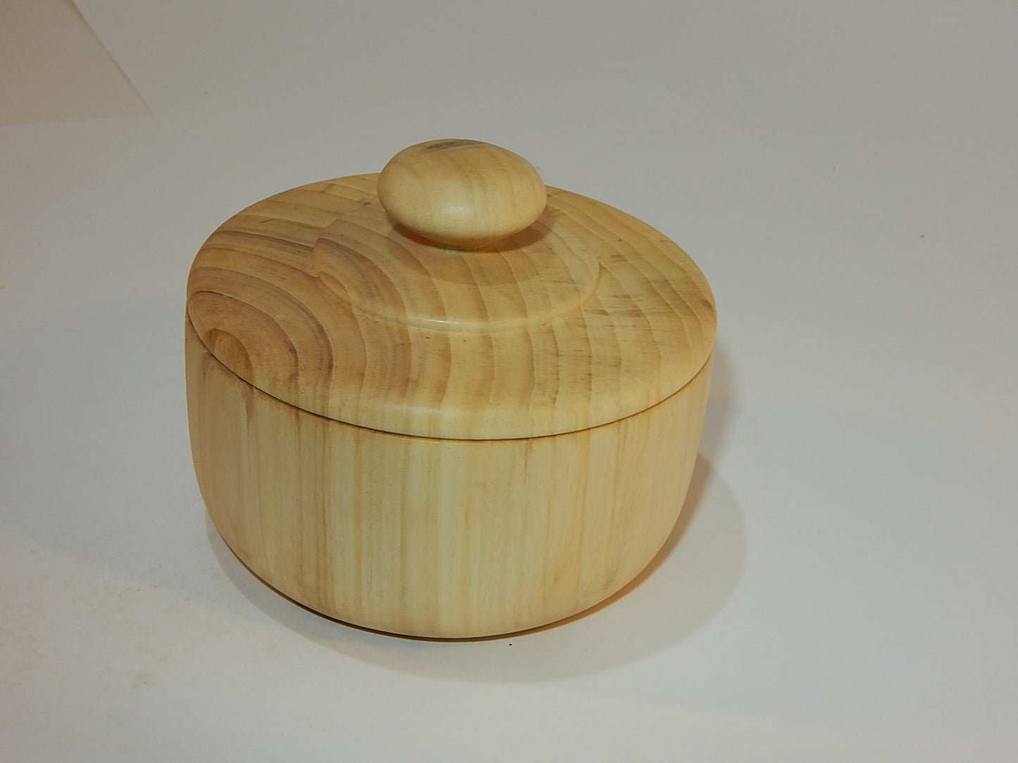 Tulip Poplar Wood Bowl with Lid, Handmade, Artisan Crafted