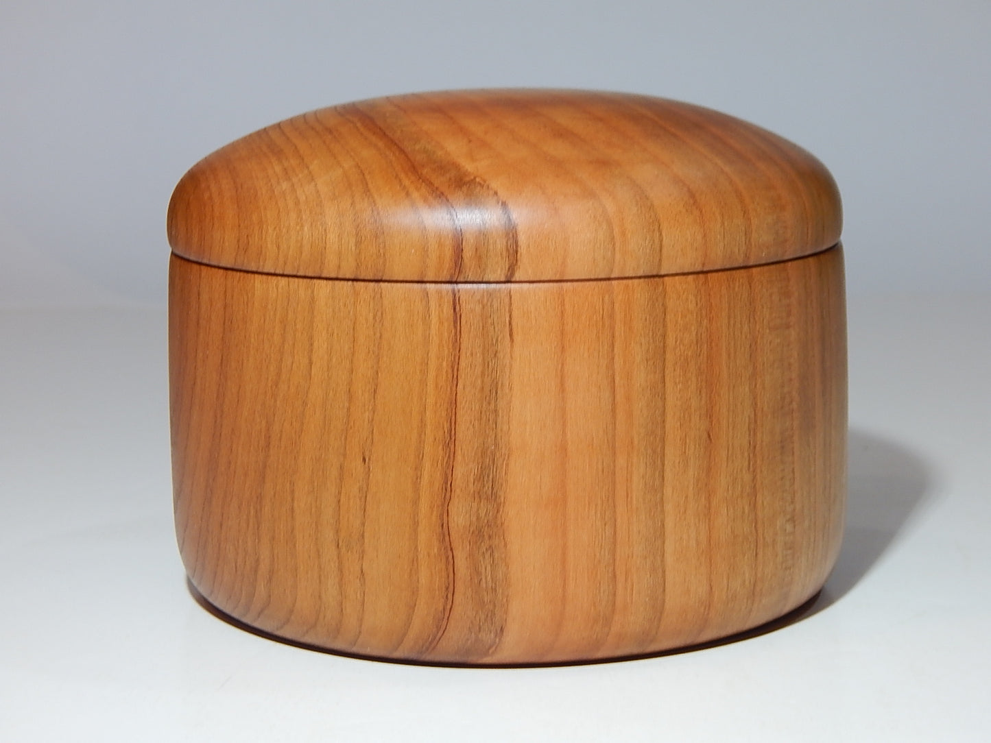 Wild Cherry Bowl with Lid, Handmade Lathe Turned Box, Artisan Crafted