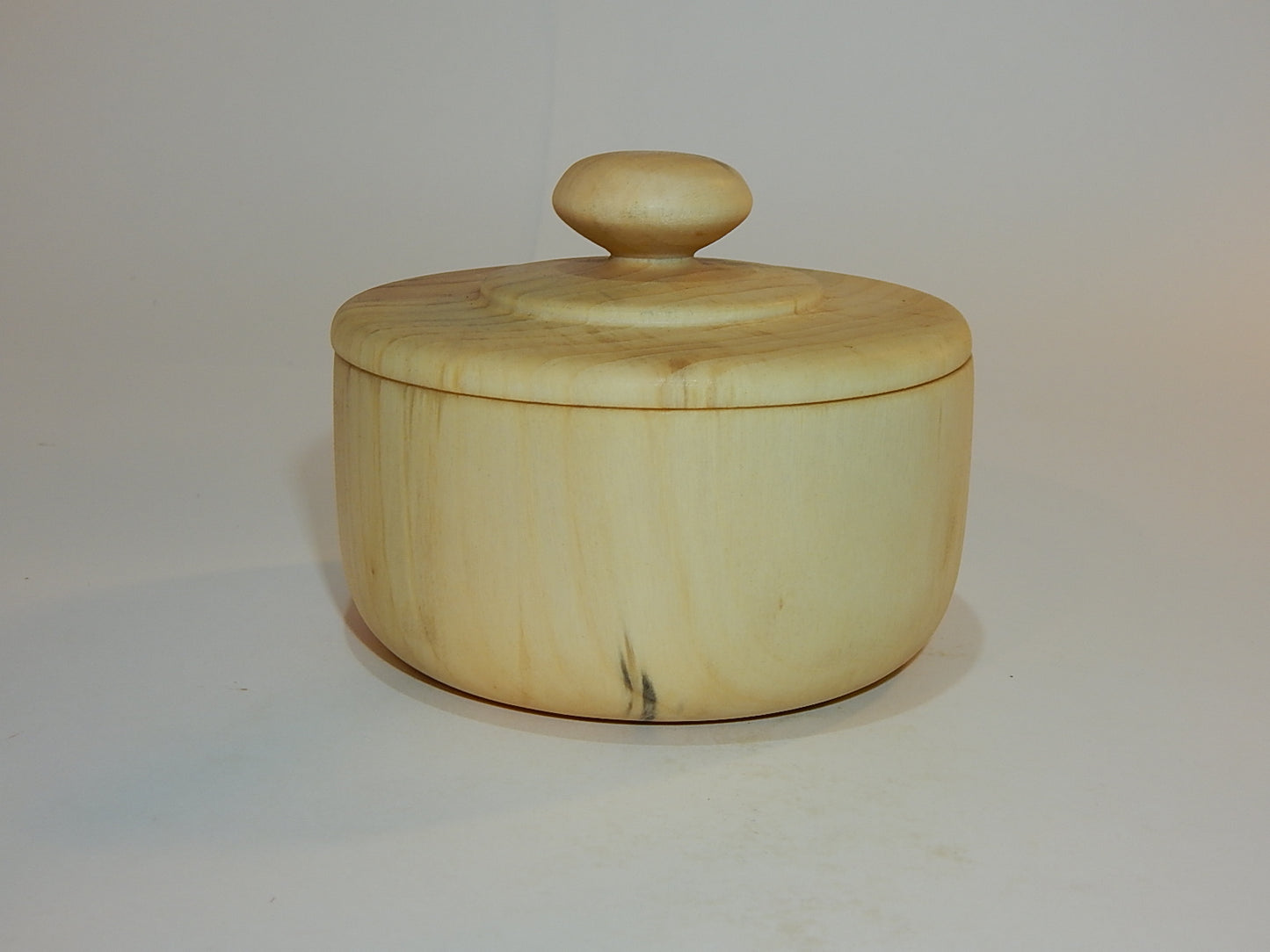 Tulip Poplar Wood Bowl with Lid, Handmade, Artisan Crafted