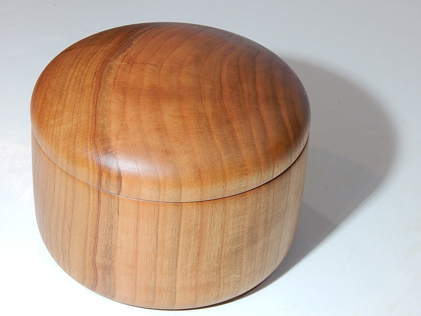 Wild Cherry Bowl with Lid, Handmade Lathe Turned Box, Artisan Crafted