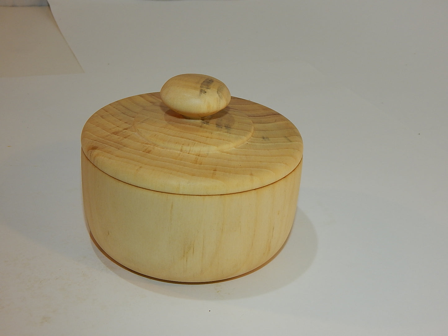 Tulip Poplar Wood Bowl with Lid, Handmade, Artisan Crafted