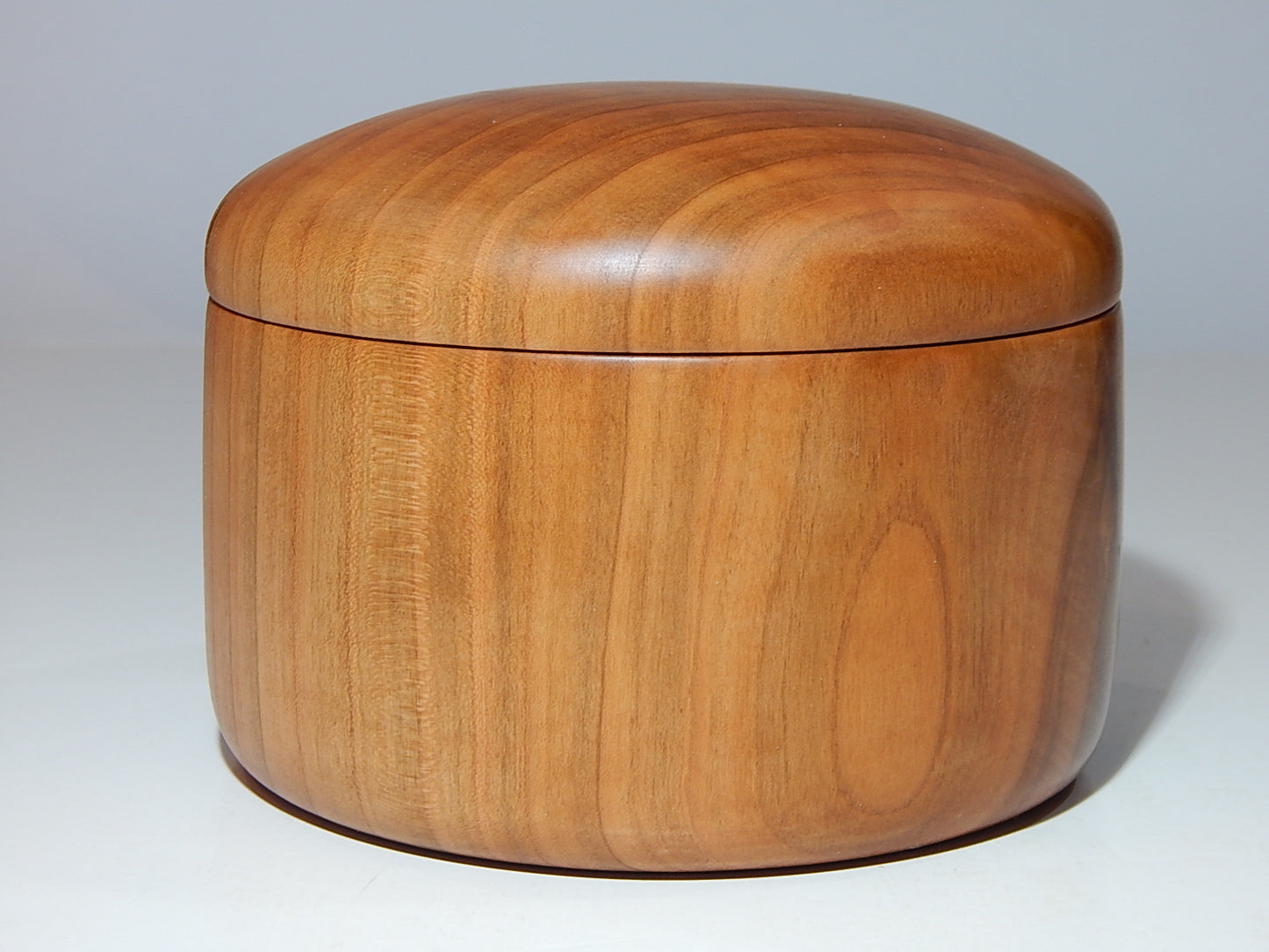 Wild Cherry Bowl with Lid, Handmade Lathe Turned Box, Artisan Crafted