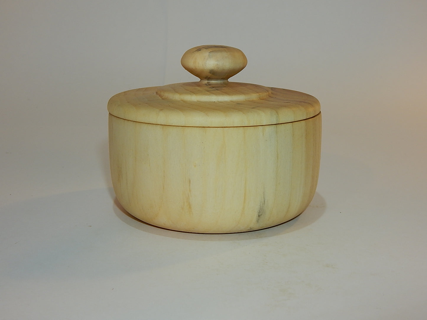 Tulip Poplar Wood Bowl with Lid, Handmade, Artisan Crafted