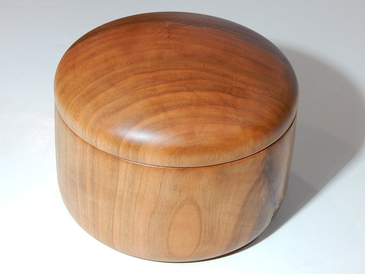 Wild Cherry Bowl with Lid, Handmade Lathe Turned Box, Artisan Crafted