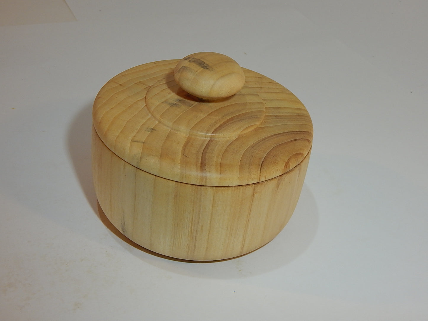 Tulip Poplar Wood Bowl with Lid, Handmade, Artisan Crafted