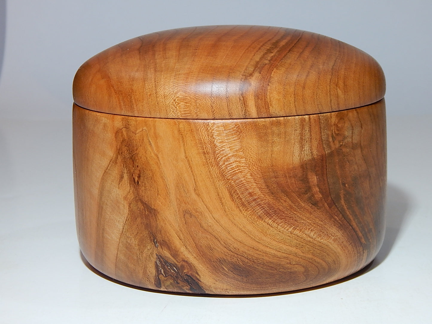 Wild Cherry Bowl with Lid, Handmade Lathe Turned Box, Artisan Crafted