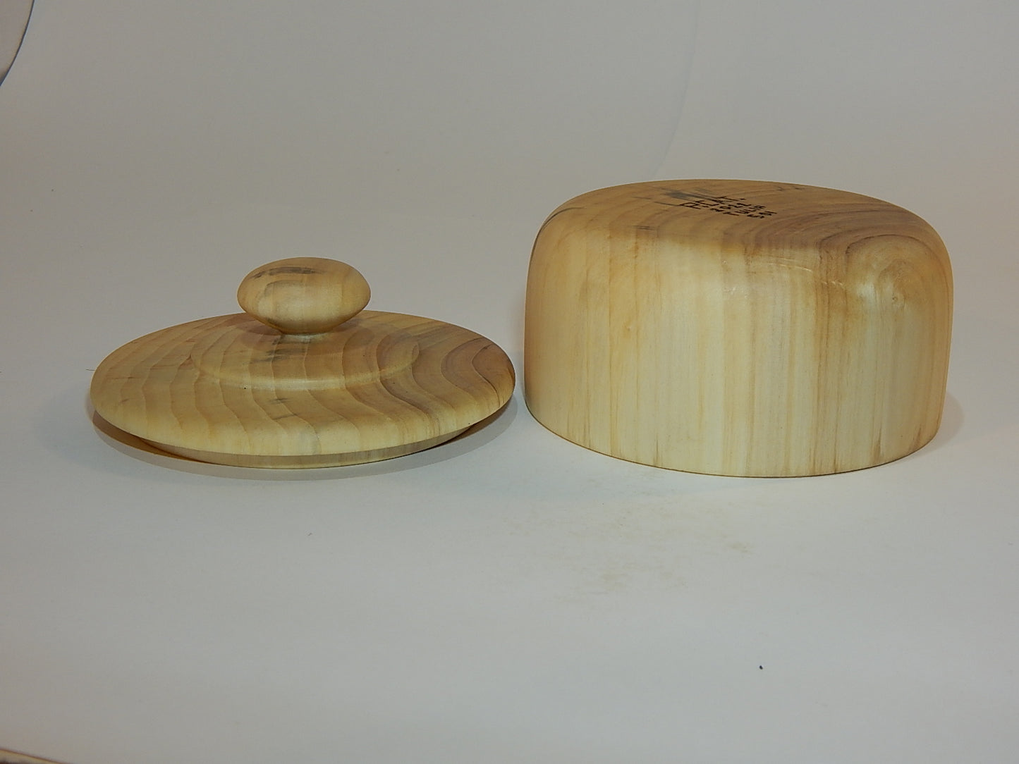 Tulip Poplar Wood Bowl with Lid, Handmade, Artisan Crafted