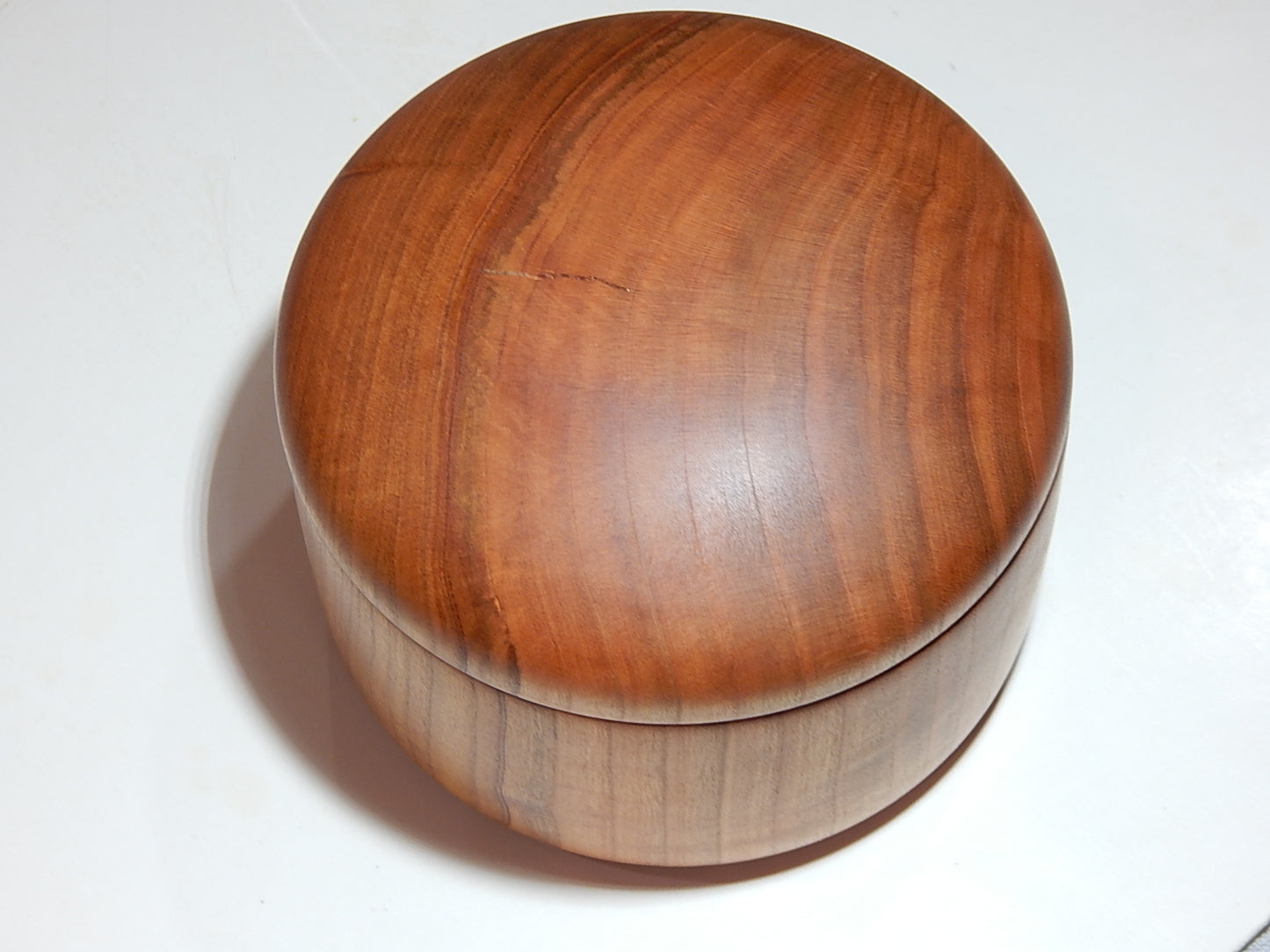 Wild Cherry Bowl with Lid, Handmade Lathe Turned Box, Artisan Crafted