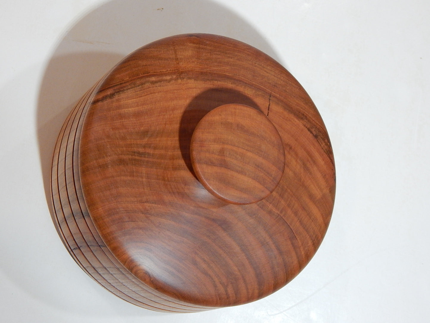 Wild Cherry Bowl with Lid, Handmade Lathe Turned Box, Artisan Crafted