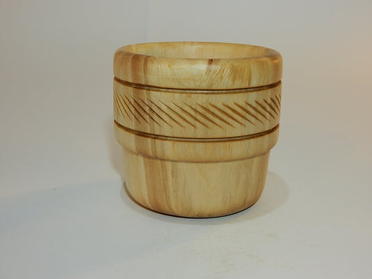 Tulip Poplar Wood Bowl, Handmade, Artisan Crafted