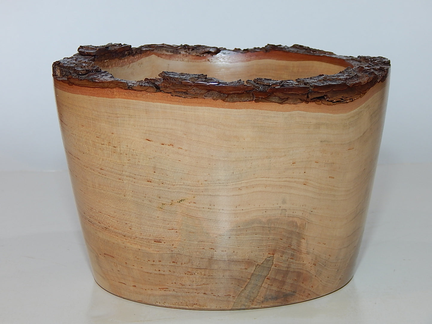 Maple Wood Bowl, Live Bark Edge, Handmade, Artisan Crafted