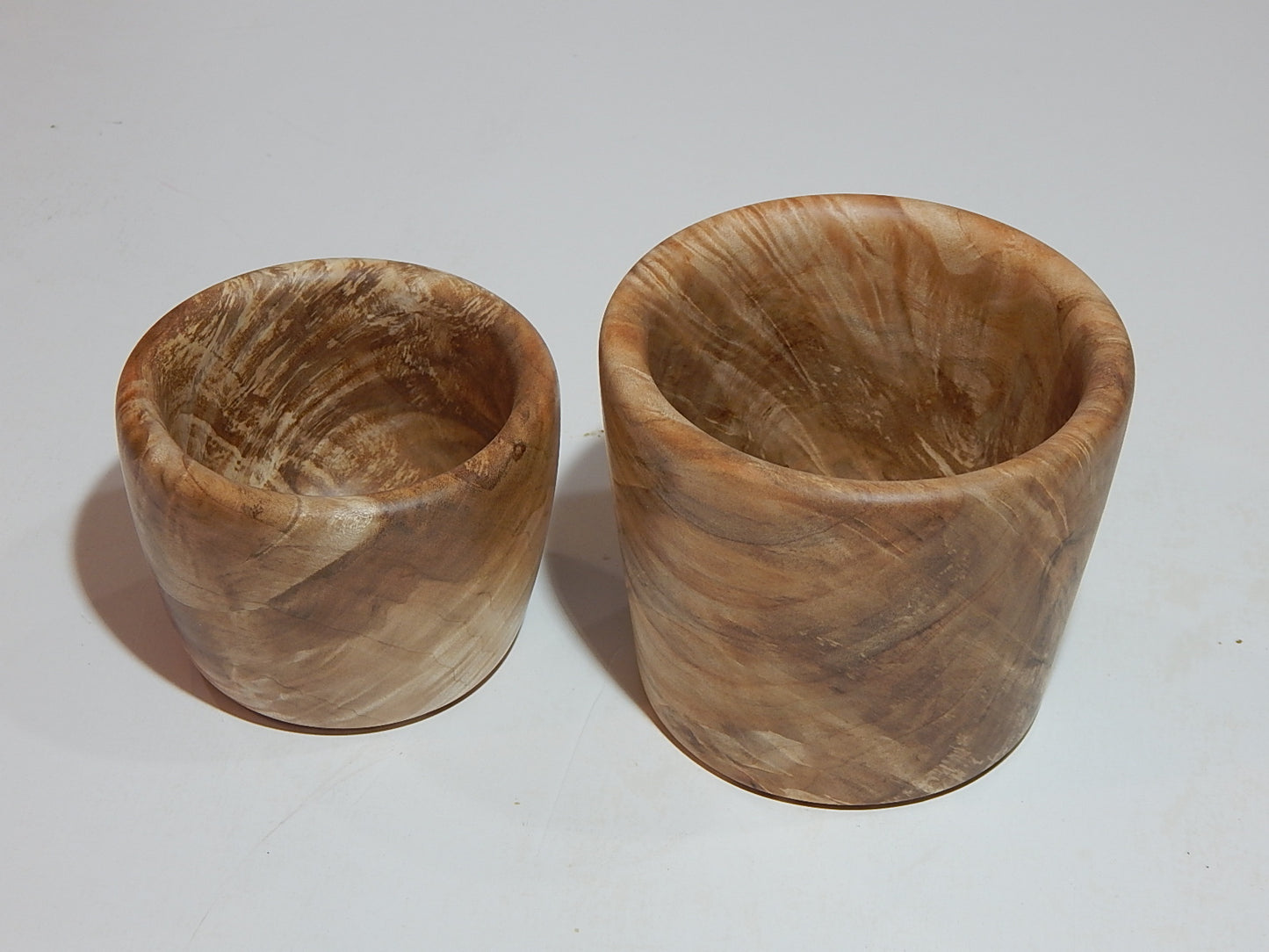 Maple Wood 2 Bowl Set, Artisan Crafted, Handmade