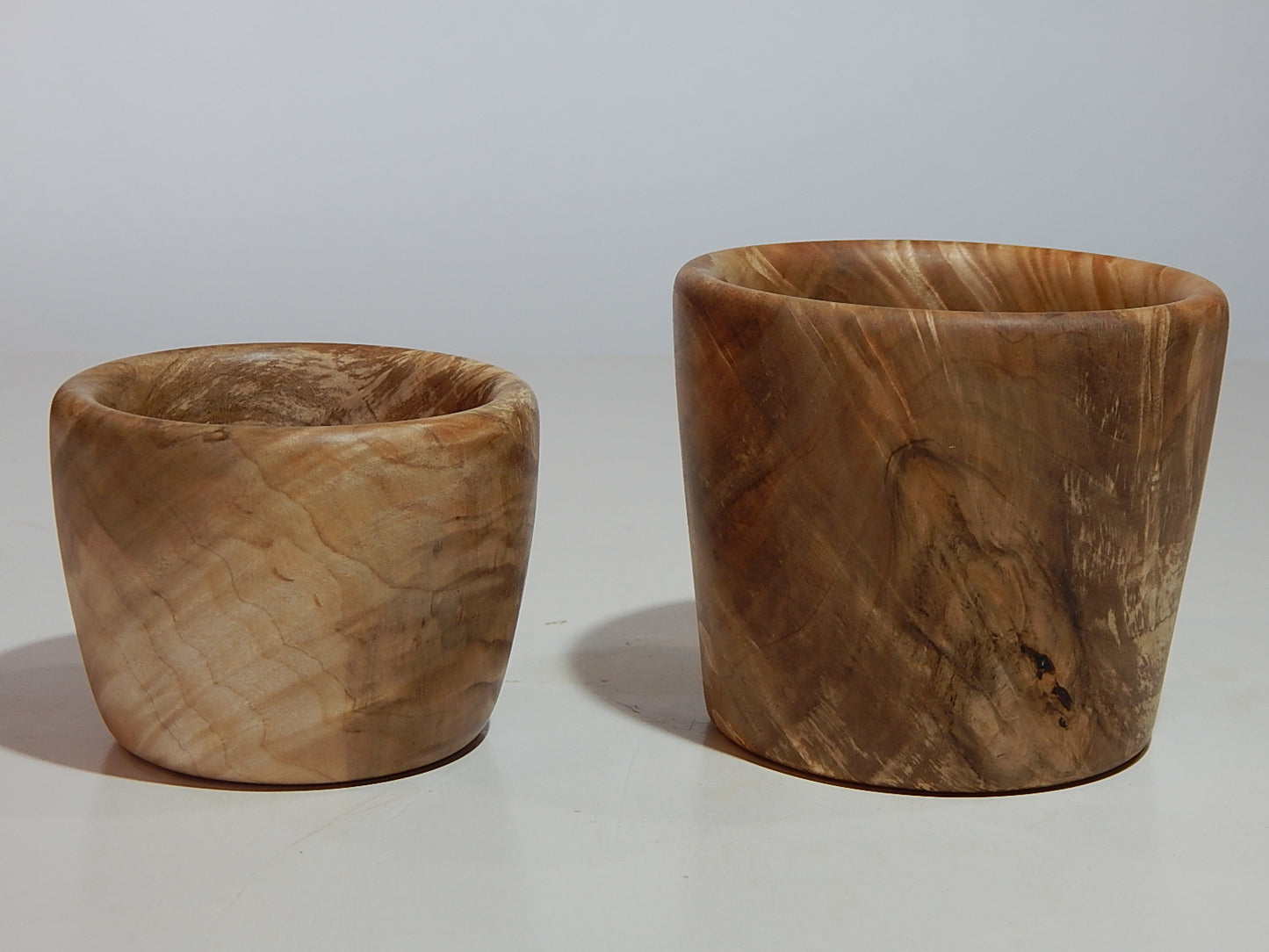 Maple Wood 2 Bowl Set, Artisan Crafted, Handmade