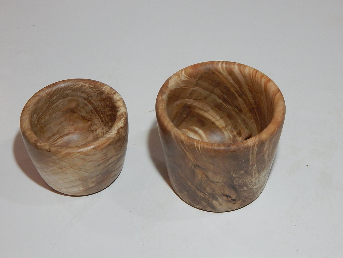 Maple Wood 2 Bowl Set, Artisan Crafted, Handmade