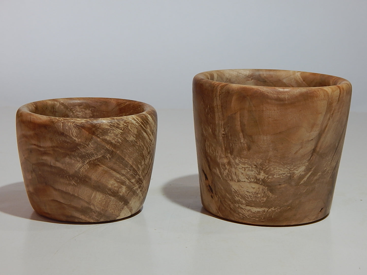 Maple Wood 2 Bowl Set, Artisan Crafted, Handmade