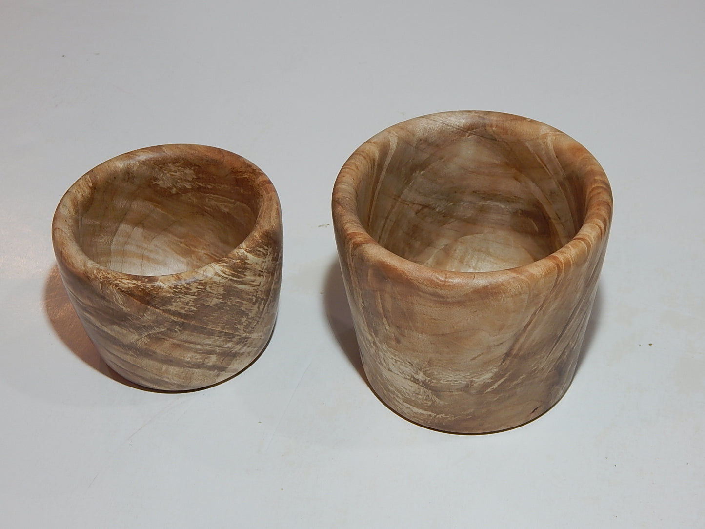 Maple Wood 2 Bowl Set, Artisan Crafted, Handmade