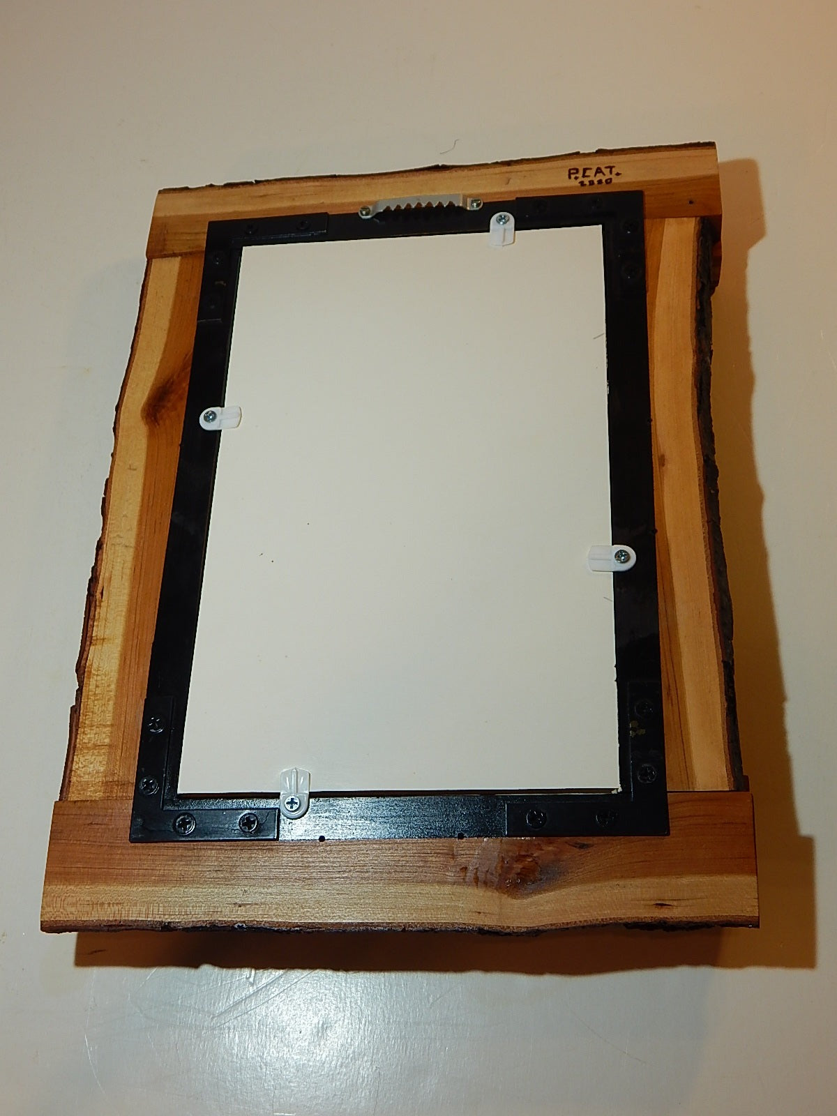 Live Edge Cherry Frame Mirror, Wood with Bark Frame, 11 3/4" x 15 3/4", Handmade, Artisan Crafted