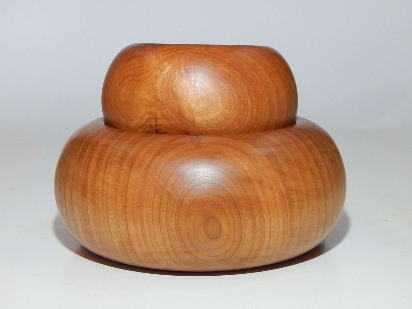 WILD CHERRY WOOD 2 BOWLS HANDMADE SET ARTISAN CRAFTED