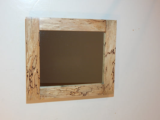 Maple Frame Mirror, Wood Frame, 11 1/4" x 9 3/4", Handmade, Artisan Crafted