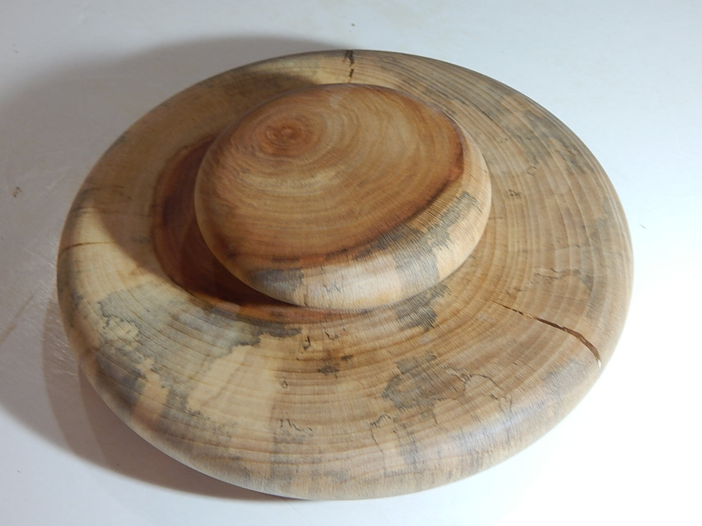 Sycamore Bowl with Lid, Handmade Lathe Turned Box, Artisan Crafted