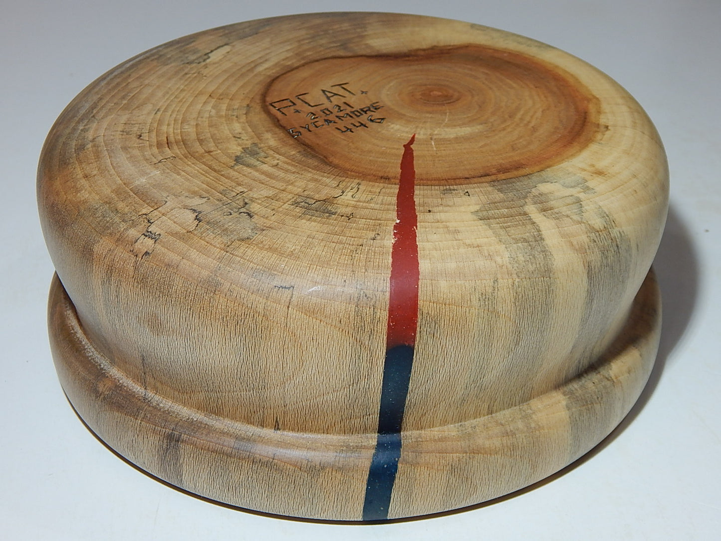 Sycamore Bowl with Lid, Handmade Lathe Turned Box, Artisan Crafted